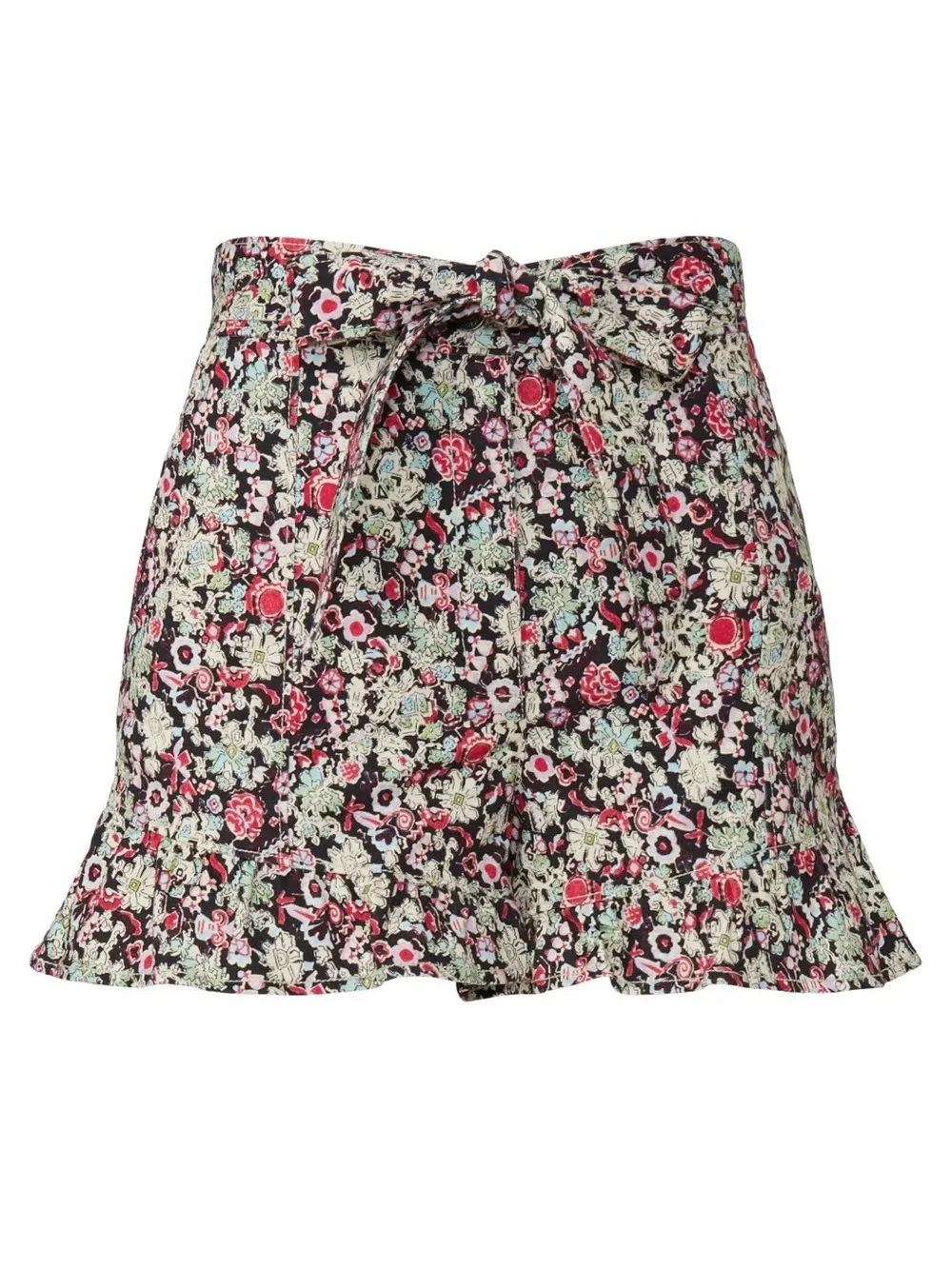cinq a sept Floral Tie-Waist Shorts